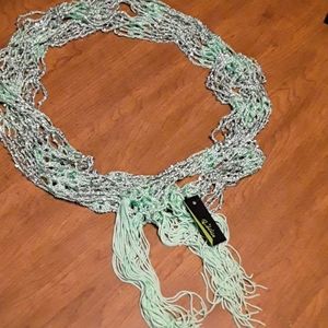 NWT Rikka beaded crocheted scarf/belt